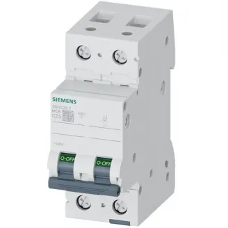 Siguranta automata bipolara 6KA 2P CURBA C 25A Siemens