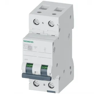 Siguranta automata bipolara 6KA 2P CURBA C 40A Siemens