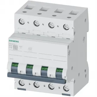 Siguranta automata tetrapolara 6KA 4P CURBA C 10A Siemens
