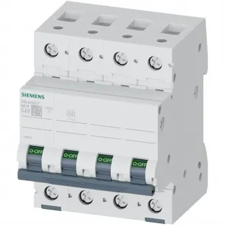 Siguranta automata tetrapolara 6KA 4P CURBA C 20A Siemens