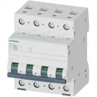 Siguranta automata tetrapolara 6KA 4P CURBA C 63A Siemens