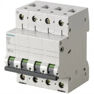 Siguranta automata tetrapolara 6KA 4P CURBA C 6A Siemens