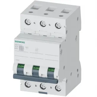 Siguranta automata tripolara 6KA 3P CURBA B 10A Siemens