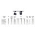 Spot, LED, pentru, sina, electrica, 2, linii, 230V, FLT35, Negru, 35W, 3150, lm, Lumina, neutra, 4000K, IP40, Elmark, 93FTL35W/BL