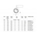 Spot, LED, pentru, sina, electrica, 2, linii, 230V, Sky, TL5020, Alb, 20W, 1800, lm, Lumina, calda, 2700K, IP40, Elmark, 93TL5020WW/WH