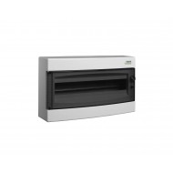 Tablou, cofret de distributie, din plastic, montare aparenta, usa transparenta, IP40, 1 rând, 18 module, Noark, 101499, PNS 18T Tablou, cofret de distributie, din plastic, montare aparenta, usa transparenta, IP40, 1 rând, 18 module, Noark, 101499, PNS 18T