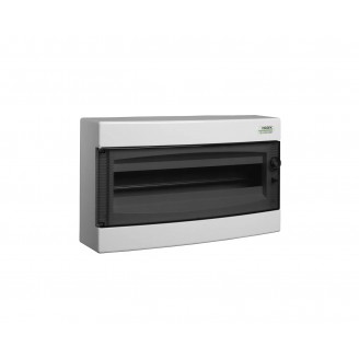 Tablou, cofret de distributie, din plastic, montare aparenta, usa transparenta, IP40, 1 rând, 18 module, Noark, 101499, PNS 18T Tablou, cofret de distributie, din plastic, montare aparenta, usa transparenta, IP40, 1 rând, 18 module, Noark, 101499, PNS 18T