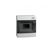 Tablou, cofret de distributie, din plastic, montare aparenta, usa transparenta, IP40, 1 rând, 8 module, Noark, 101497, PNS 8T Tablou, cofret de distributie, din plastic, montare aparenta, usa transparenta, IP40, 1 rând, 8 module, Noark, 101497, PNS 8T
