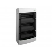 Tablou, cofret de distributie, din plastic, montare aparenta, usa transparenta, IP65, 3 rânduri, 3x12 module, Noark, 101496, PHS 36T Tablou, cofret de distributie, din plastic, montare aparenta, usa transparenta, IP65, 3 rânduri, 3x12 module, Noark, 101496, PHS 36T