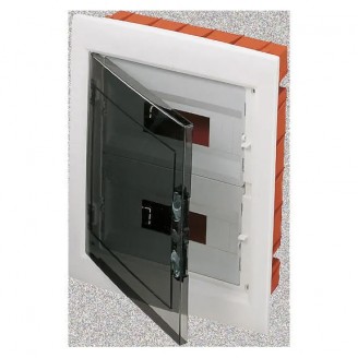 Tablou de distributie montaj Incastrat cu Usa Transparenta Fumurie cu Cadru Extractabil - cu Regleta de Borne N (3X16)+(11X10) E (3X16)+(11X10) - (12X2) 24 Module - IP40 Gewiss GW40606BS Tablou de distributie montaj Incastrat cu Usa Transparenta Fumurie cu Cadru Extractabil - cu Regleta de Borne N (3X16)+(11X10) E (3X16)+(11X10) - (12X2) 24 Module - IP40 Gewiss GW40606BS