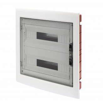Tablou de distributie montaj Incastrat cu Usa Transparenta Fumurie cu Cadru Extractabil - cu Regleta de Borne N (3X16)+(17X10) E (3X16)+(17X10) - (18X2) 36 Module - IP40 Gewiss GW40609BS Tablou de distributie montaj Incastrat cu Usa Transparenta Fumurie cu Cadru Extractabil - cu Regleta de Borne N (3X16)+(17X10) E (3X16)+(17X10) - (18X2) 36 Module - IP40 Gewiss GW40609BS